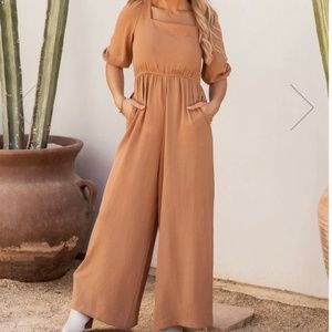 Like New Tan Jumpsuit